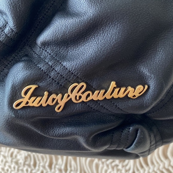 Juicy Couture quilted black shoulder hand bag with wide strap & inner po… - Picture 7 of 13